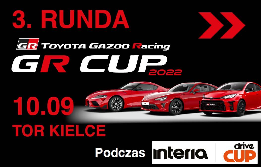 Informacje i zapisy do 3. rundy TOYOTA GR CUP - 10.09.2022 Tor Kielce